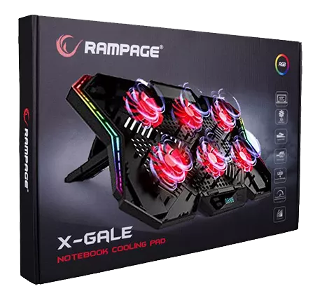 Rampage AD-RX44 X-GALE Gaming Cooling Pad